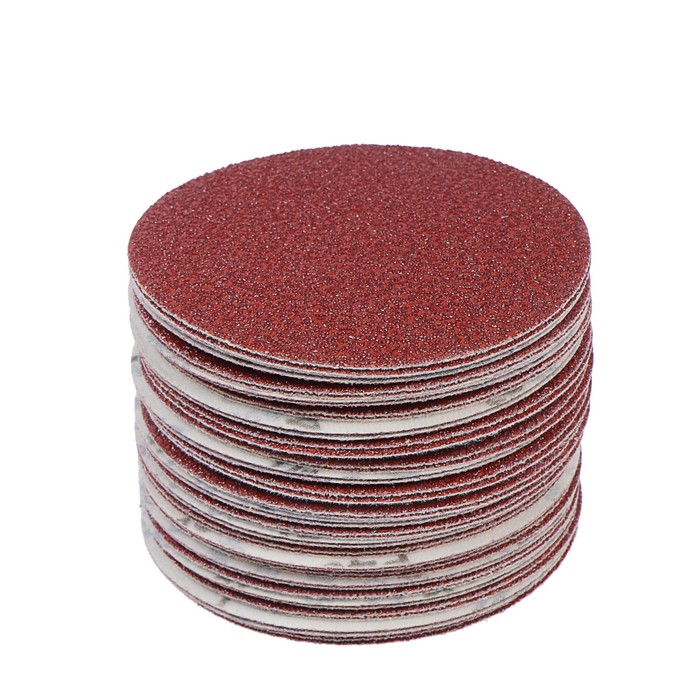 Круг абразивный Р60*125мм.с отверстием под липучку 5шт. шлифовальный