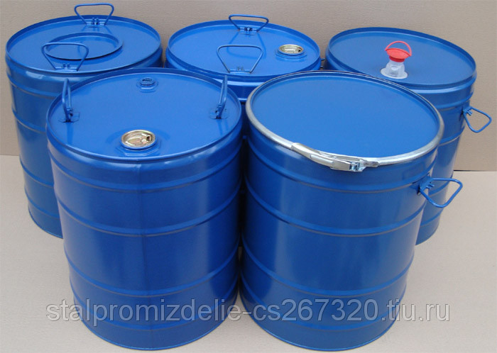 Бочка стальная с крышкой 60л.