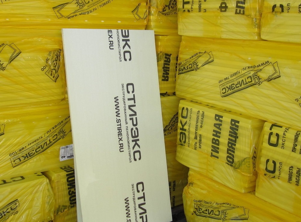 Пенополистирол ТЕХНОПЛЭКС 100мм.*1180*580мм.СЕРЫЙ  (4шт/упаковка.=2,737м2/0,2737м3)