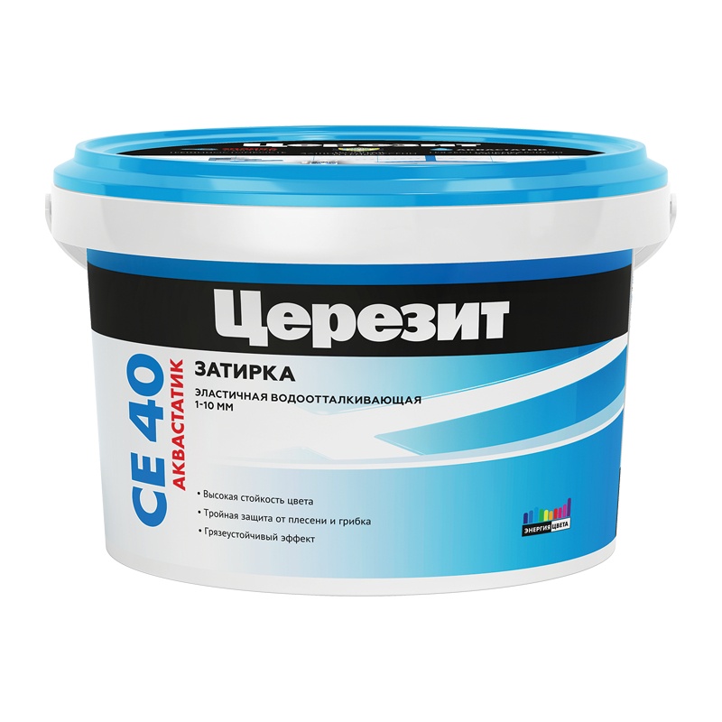 Затирка "CEREZIT" Черная СЕ-40 водоотталкивающая 2кг.