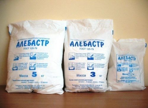 Алебастр 3кг. гипсовая смесь Г-5