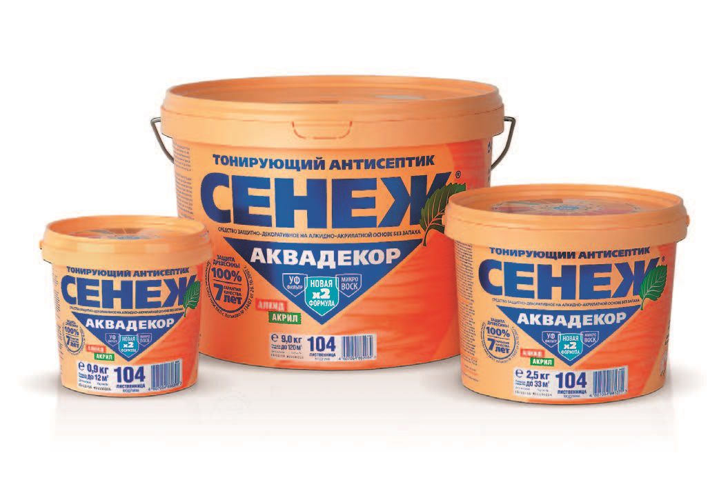 АкваДекор "СЕНЕЖ" 0,9кг каштан (107)