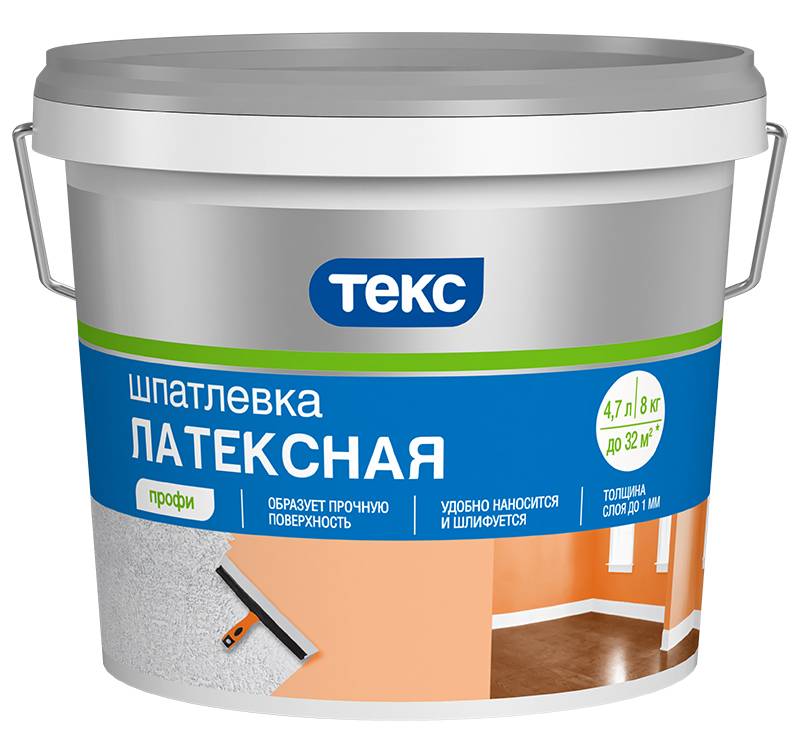 Текс Шпатлёвка латексная ПРОФИ  1,5кг.