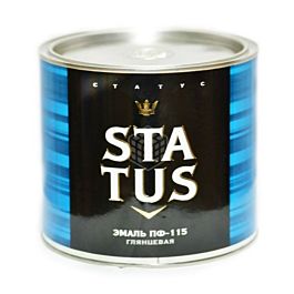 СТАТУС Эмаль ПФ-115 белая 0,8кг.(1л.) алкидная для внутренних и наружних работ
