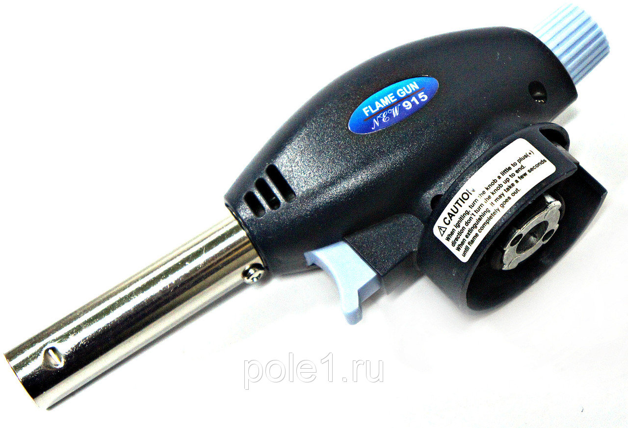 Горелка газовая с пьезоподжиком 915 синяя