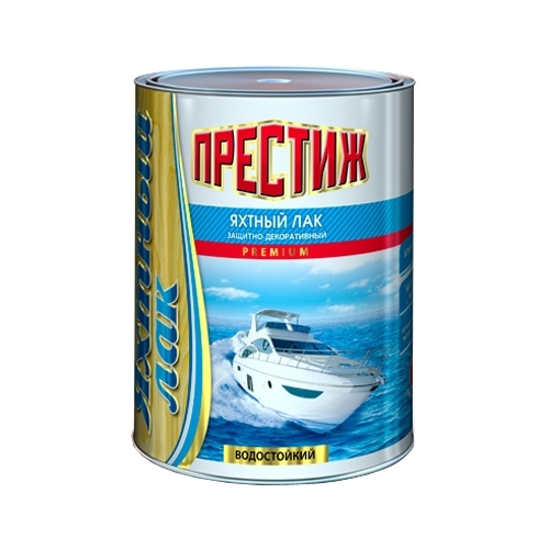 Лак Яхтный глянцевый алкидно-уретан. 0,9л.Престиж