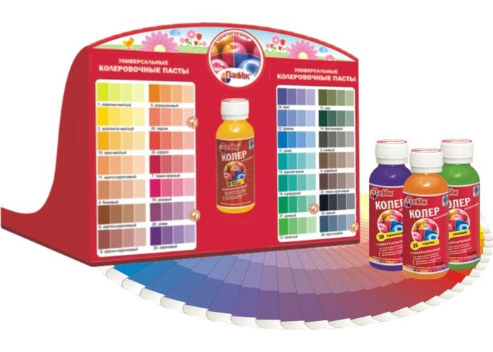 Колеровочная паста "ПалИж" цвет в ассортименте 130мл.