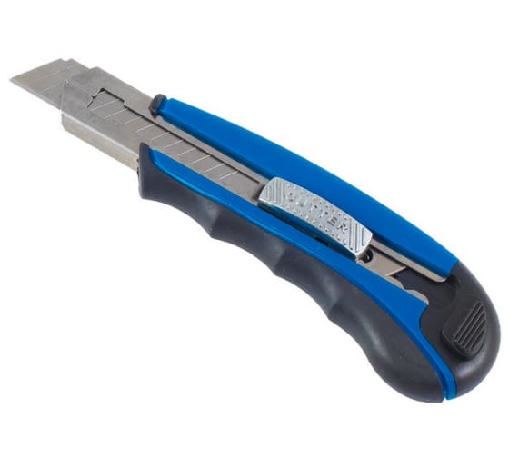 Нож 18мм STAYER HERCULES ОСОБОМОЩНЫЙ Профи с автозаменой