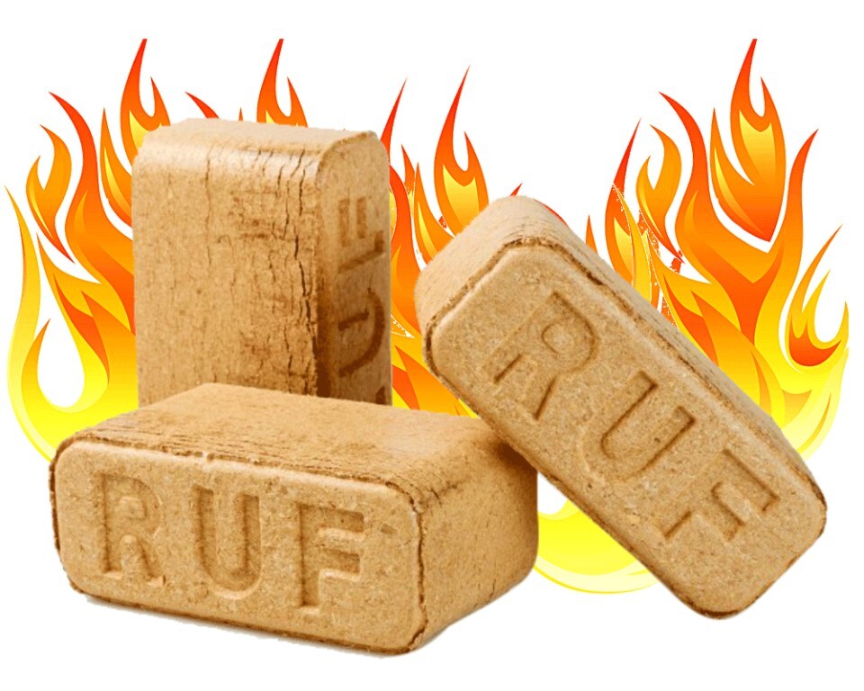 Топливные брикеты RUF SVEZA BIO (поддон=96шт) БЕРЕЗОВЫЕ