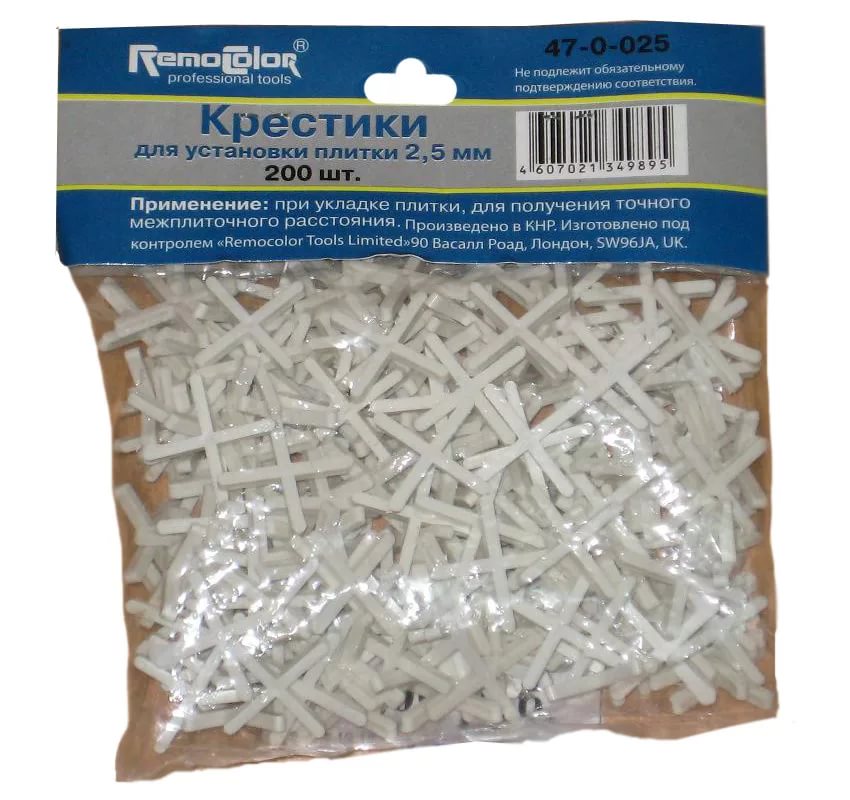 Крестики 5,0мм.(уп.100шт.) для укладки кафеля