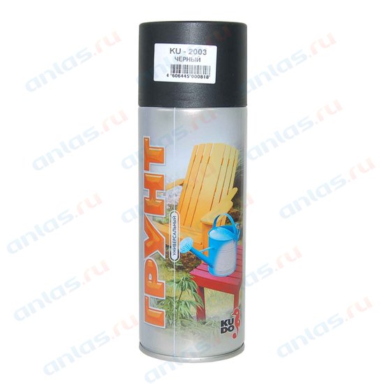 Аэрозоль грунт КУДО чёрный  520мл..