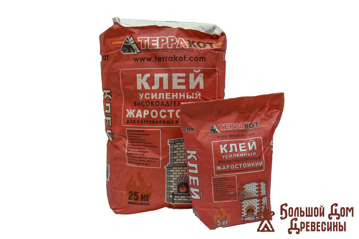 Терракот Клей усиленный жаростойкий 25кг.