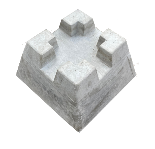 Кросс блок 50мм.фундаментный под брус (30*30см. в.20см.) опора -плитка