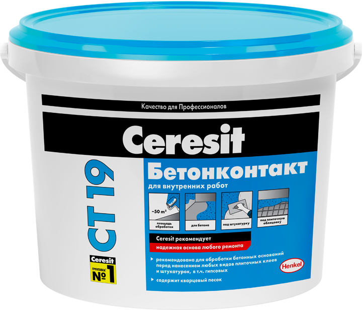 Церезит СТ-19 Бетонконтакт 15,0 кг. морозостойкий грунт