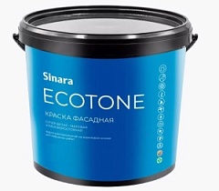 Краска СИНАРА Экотон Фасдная 9,0л. SP 064 (сине-черная банка)