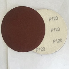 Круг абразивный Р180*125мм.=10шт. с отверстием под липучку шлифовальный