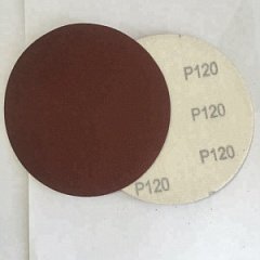 Круг абразивный Р180*125мм.=10шт. с отверстием под липучку шлифовальный