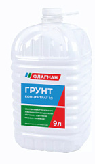 Грунтовка Флагман 1:9 концентрат 9л.универсальный влагоизолятор