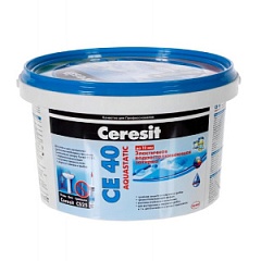 Затирка "CEREZIT" Серебр.Серая СЕ-40 водоотталкивающая 2кг.