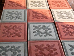 Плитка Цветок Серая 300*300*30 (11шт.=кв.м.)