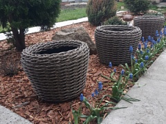 Кашпо из Искусственного Ротанга 16л.