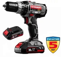 ЗУБР Шуруповёрт С1-18,ДШЛ-185-22 (2аккум.) КЕЙС