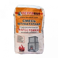 Терракот Штукатурная смесь глино-шамотная жаропрочная 25 кг.