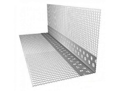 Профиль Угол Пластик с сеткой Перфорированный 2,5м.25мм.*25мм. с сеткой по краям 100*150мм. угол.