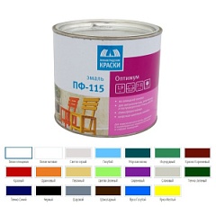 Оптимум  Эмаль ПФ-115 ярко-голубая 1,9кг.