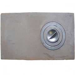 Плита цельная 1-хконф. 710*410*8  чугун печной