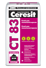 Церезит СТ-85 Термо Клей-штукатурный д/пенополистирола 25кг.