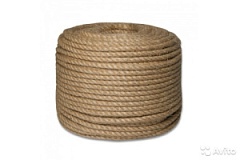 Верёвка Канат джутовый 10мм.натуральный