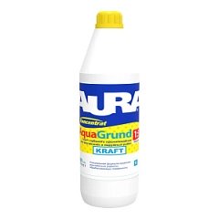 Грунтовка АУРА Белая 1л.концентрат КРАФТ AQUAGRUNT