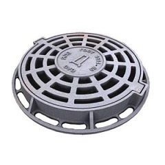 Люк  25т.чёрный дождеприёмник круглый  760/640/80/120 тяжёло-магистральный