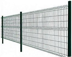 Забор Секционный 1,53*2,5м.d.3,2мм.ЗЕЛЁНЫЙ яч.200*55полимерное покрытие GL Лайт