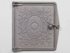 Дверка топочная ДТ-4 300*270 Тверь большая с узором чугун печной