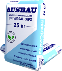 АУСБАУ Шпатлёвка универсальная гипсовая от 1-5мм. 25кг. AUSBAU