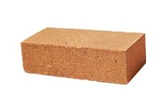 Кирпич ШБ 5 ШАМОТНЫЙ полнотелый 230мм*65мм.12,5мм. (350шт.поддон)