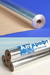 Фольга на крафт-бумаге "KF" 10кв.м. для бань и саун. подложка